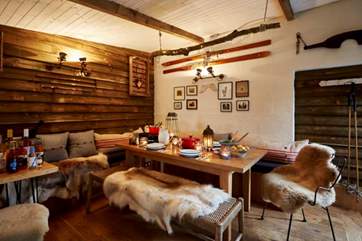 How does fondue by the fire sound at The Lodge?