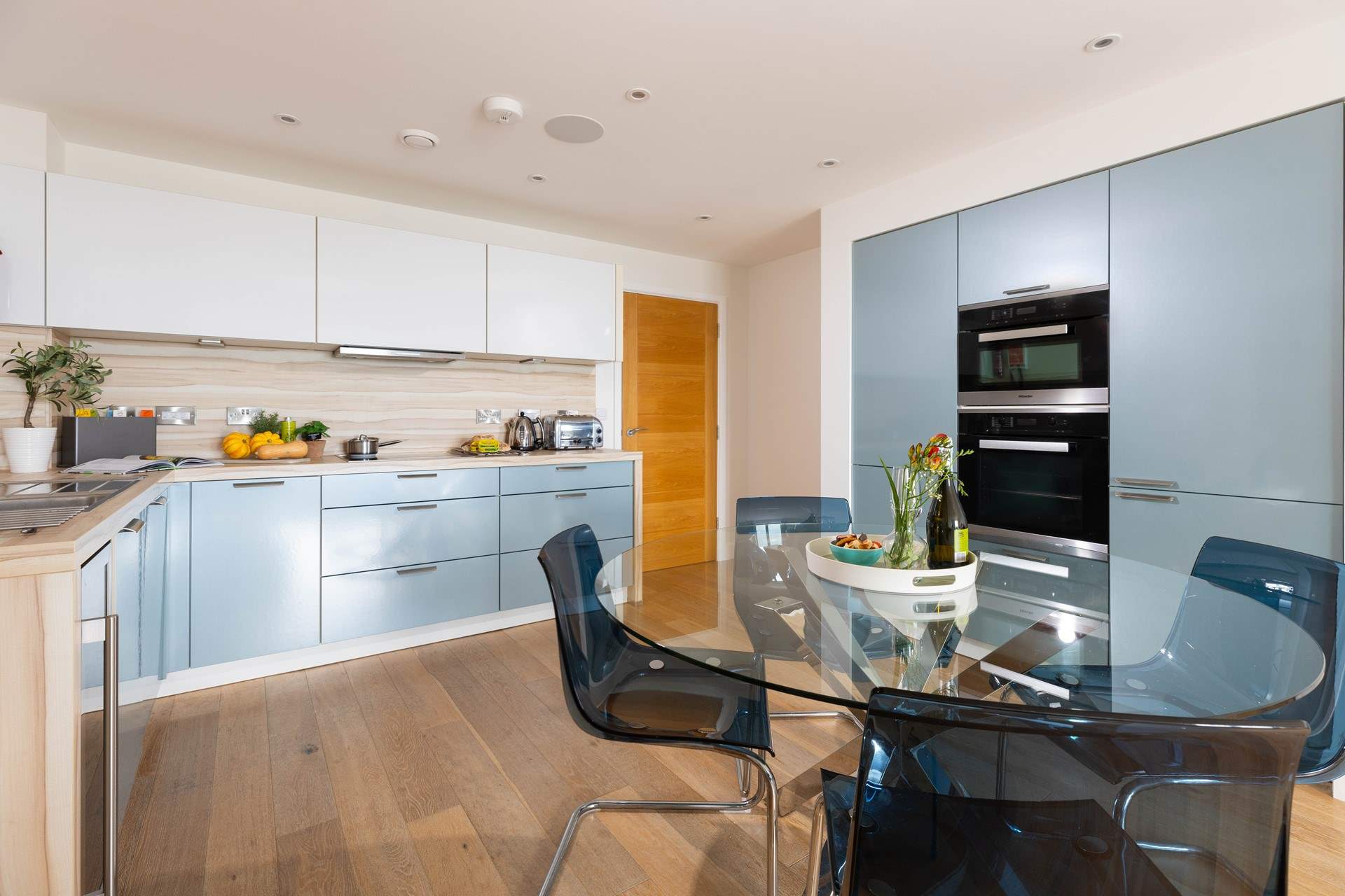 An open plan design that blends sophistication with functionality.