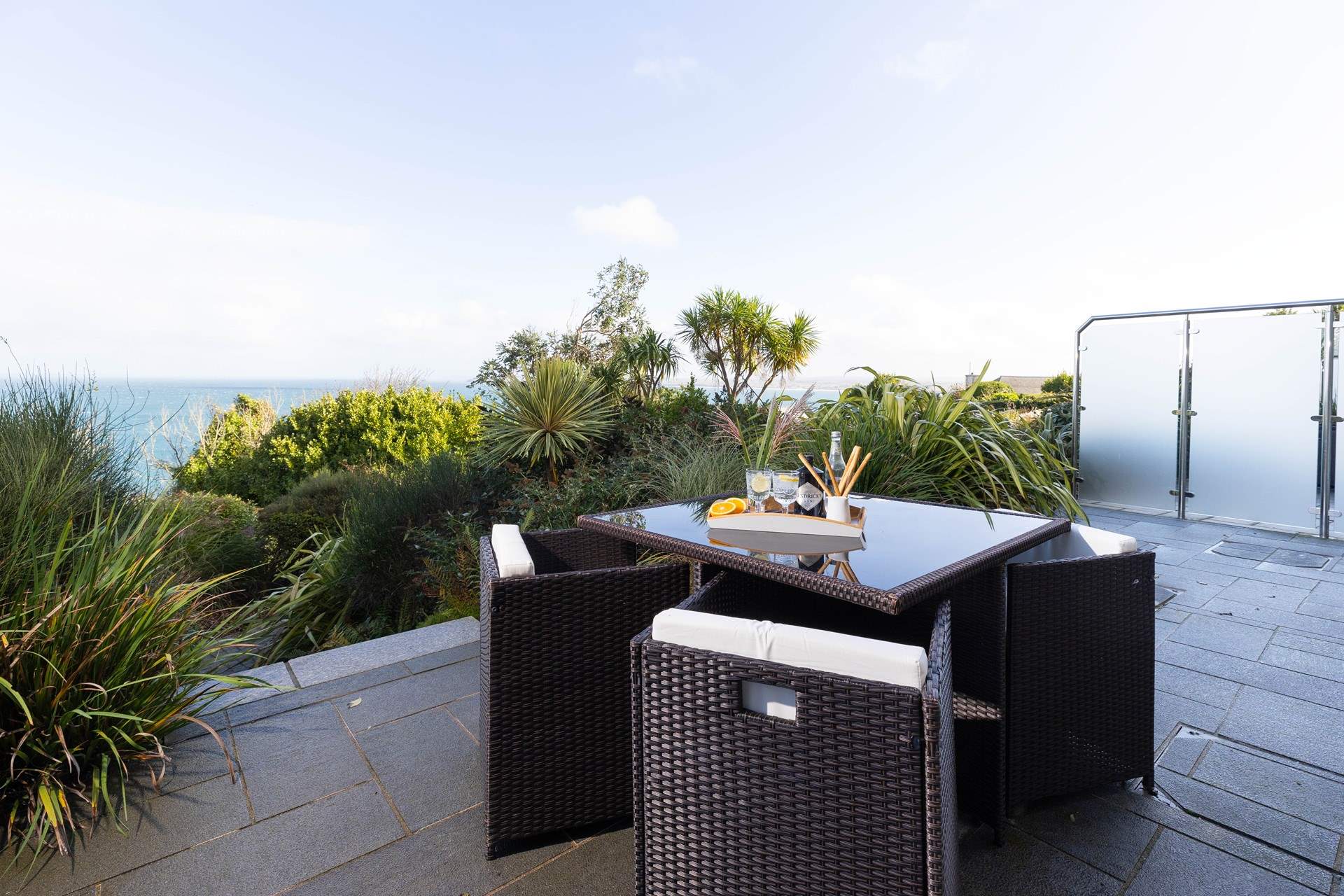 A terrace offering privacy and outstanding views.