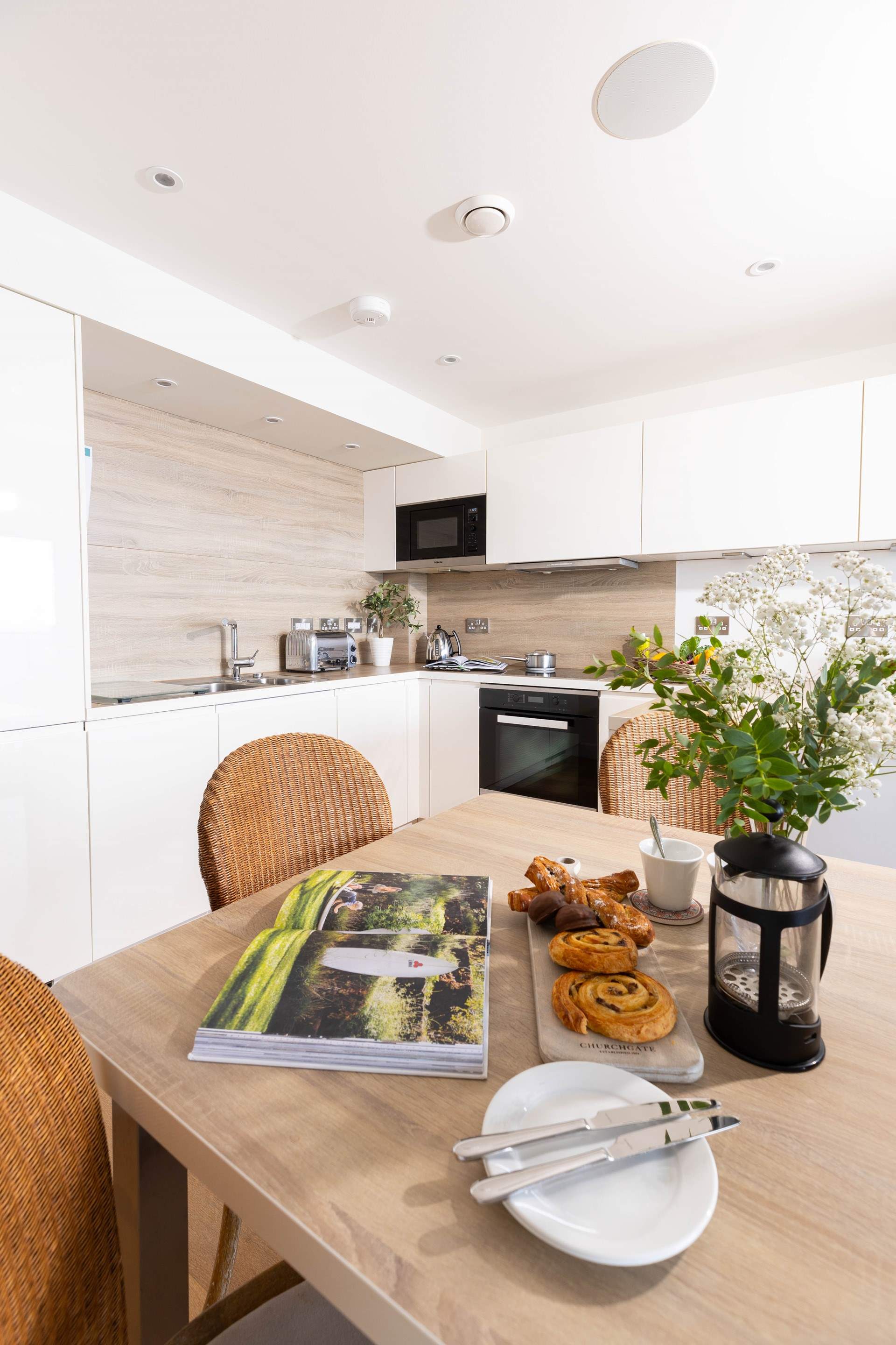 The apartment is spacious, bright and finished to an impeccable standard.