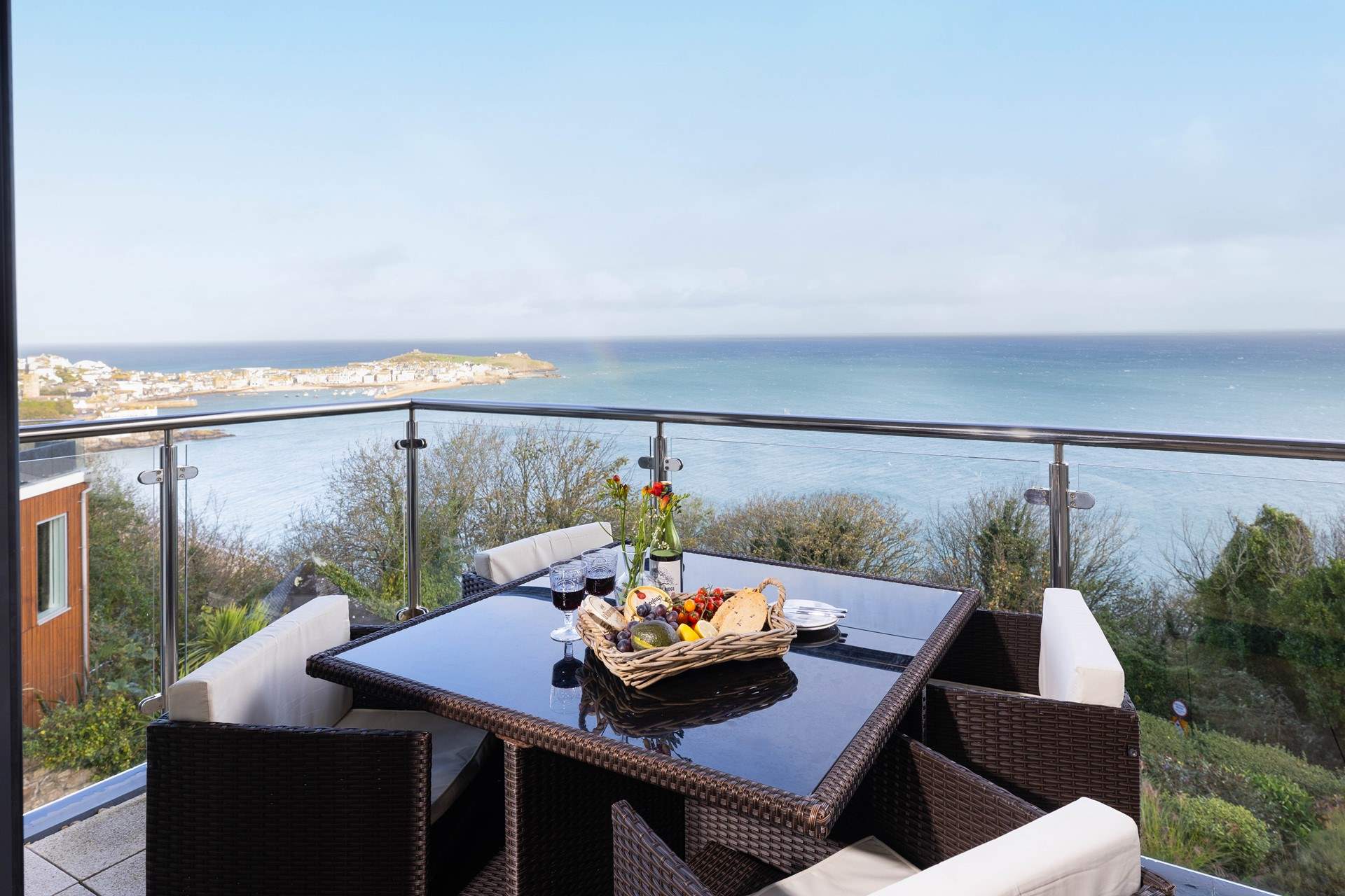 Sit back and relax admiring the vast ocean views in front of you.