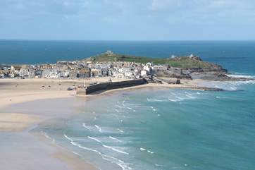 The view to the Island in St Ives.
