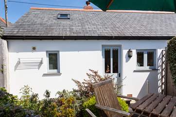 Looking towards the rear of The Hideaway, from the courtyard.