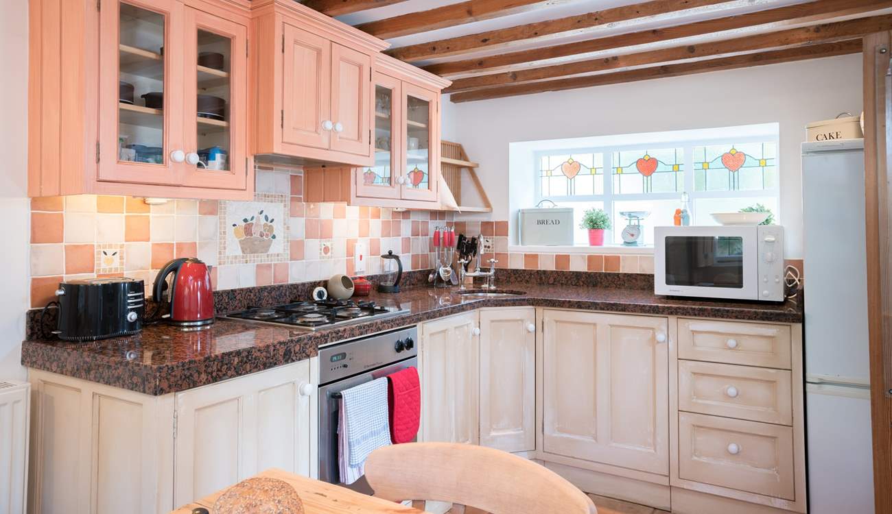 The kitchen is well-equipped, a friendly home-from-home.