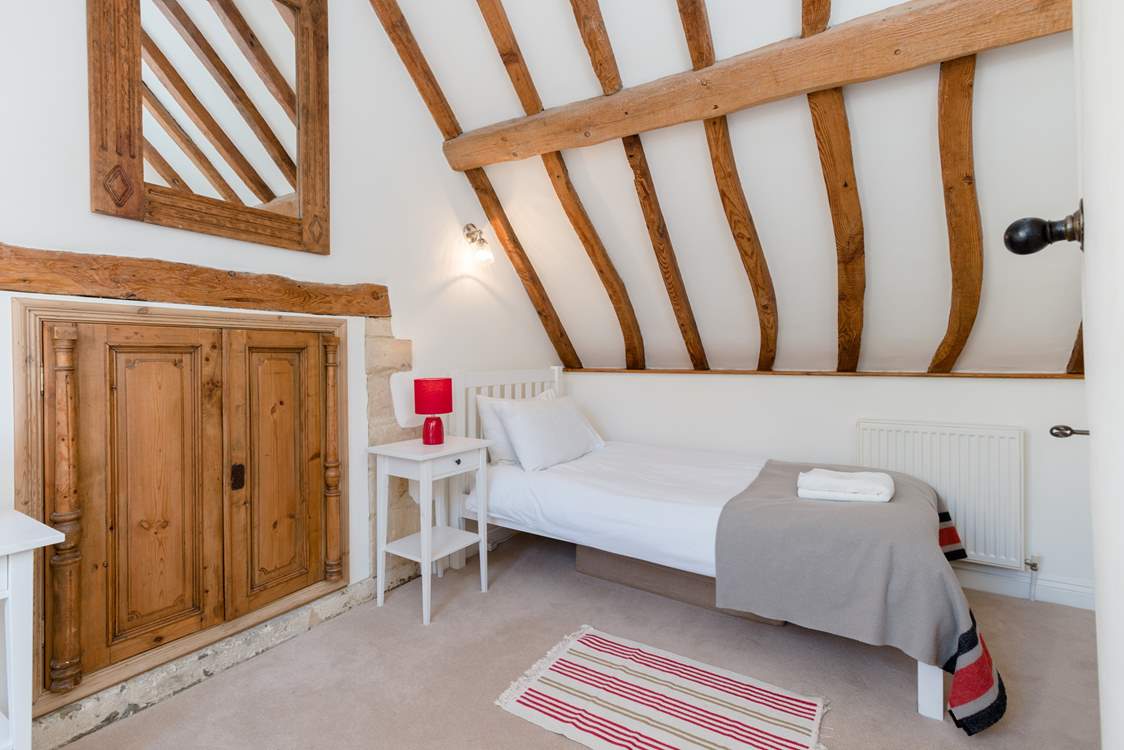 The twin bedroom has plenty of space.