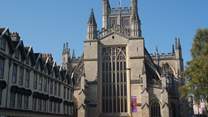 The incredible Abbey at the heart of Bath, next to the famous Roman Baths.