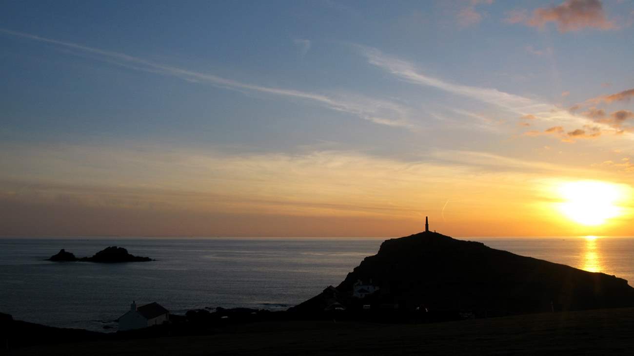 Sunset at Cape Cornwall.