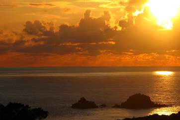 A sunset from Cot Valley.