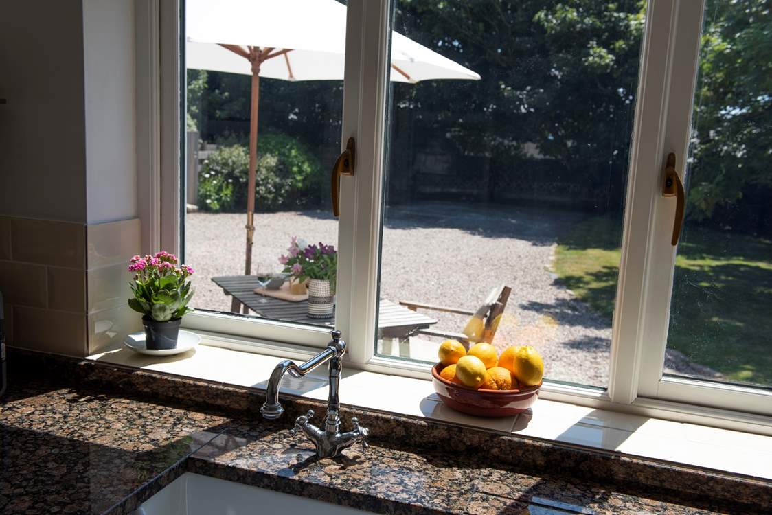 A lovely view from the kitchen sink whilst washing up.