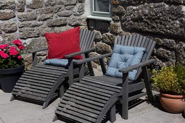 Relax and soak up the rays on the comfy sun-loungers.