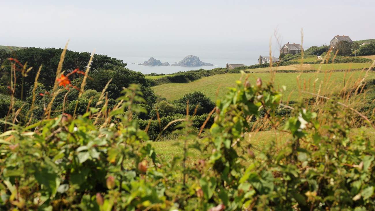 Take a walk from the cottage through the fields to...