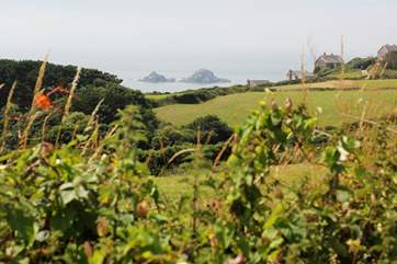 Take a walk from the cottage through the fields to...