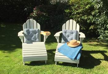 Relax and soak up the rays on the comfy sun-loungers.