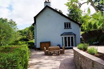 Andrew's House has a wonderful terrace for dining al fresco and listening to the river on the other side of the road.