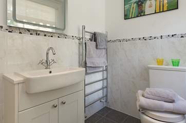 Both bathrooms have heated towel rails for the lovely fluffy towels that are provided during your stay.