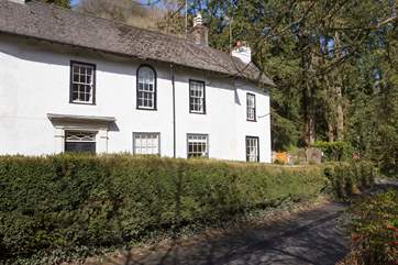 Andrew's House is the far right-hand end of this historic property on the edge of the beautiful little Exmoor town of Dulverton.