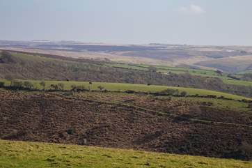Heading up from Dulverton towards the moors and you will be rewarded with fabulous open space and panoramic views.