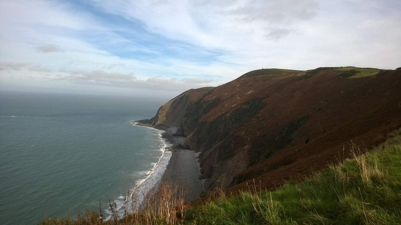 This is where Exmoor meets the sea in dramatic style.