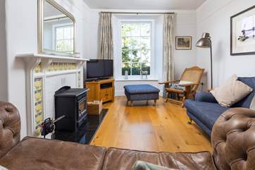 Snuggle up on the comfortable furniture, for an evening in front of the woodburner.