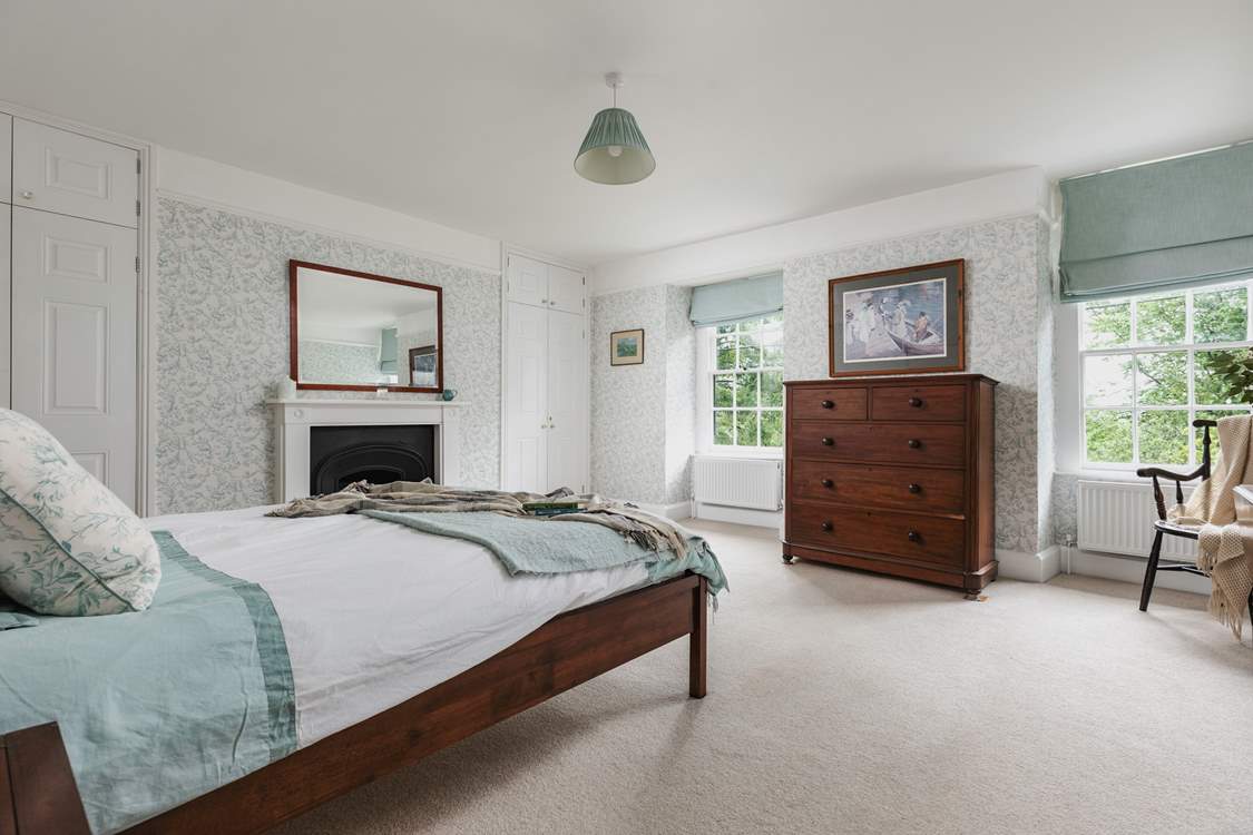 The spacious main bedroom.