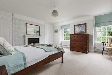 The spacious main bedroom.