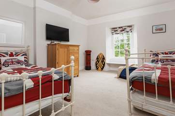 The third bedroom can be set up as twins or pushed together as a double if you wish.