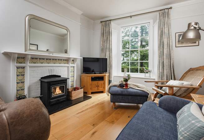Snuggle up on the comfortable furniture, for an evening in front of the wood-burner.