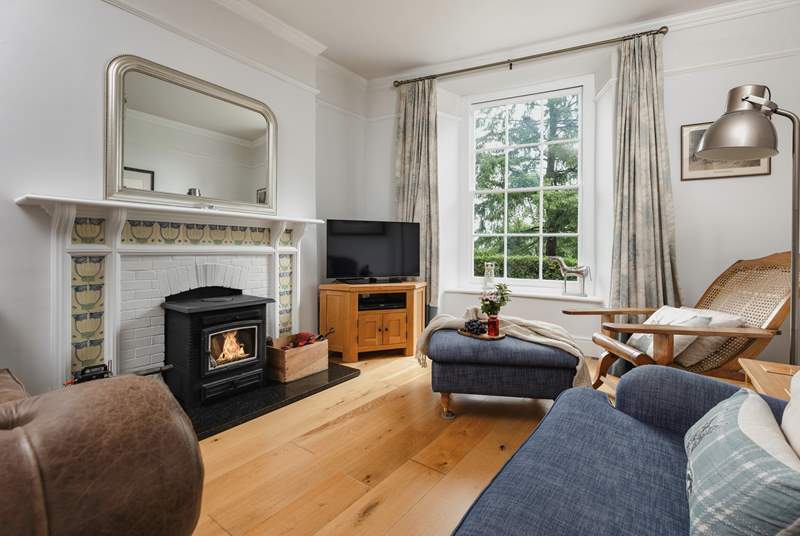 Snuggle up on the comfortable furniture, for an evening in front of the woodburner.