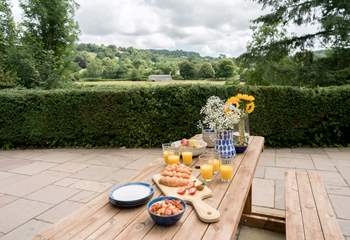 Sit, eat and drink in the views...