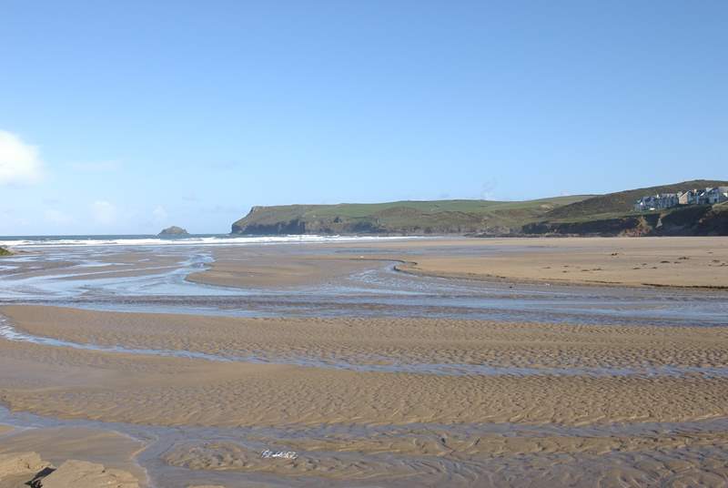 The stunning beach at Polzeath is the surfers' favourite.