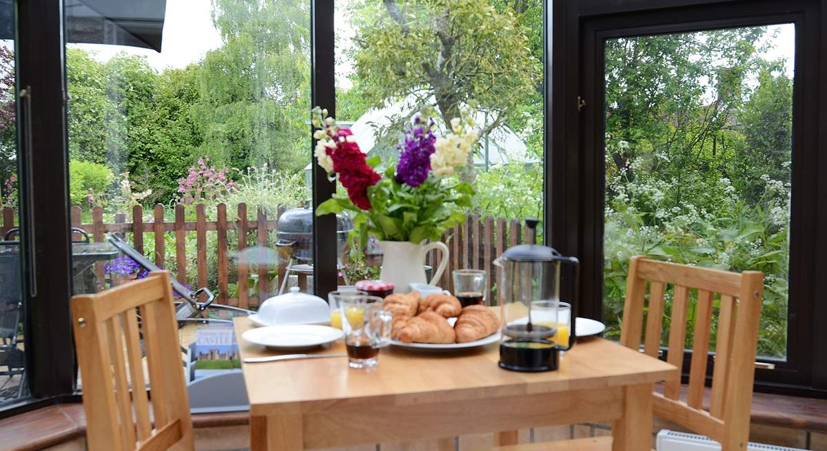 Enjoy breakfast in the conservatory, or just relax there and enjoy the sound of the birds.