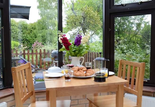 Enjoy breakfast in the conservatory, or just relax there and enjoy the sound of the birds.