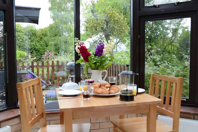 Enjoy breakfast in the conservatory, or just relax there and enjoy the sound of the birds.