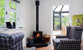 The wood-burner is great for snug evenings in. - Thumbnail Image