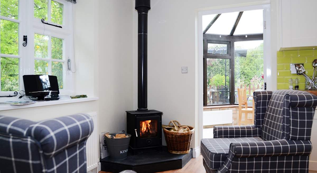 The wood-burner is great for snug evenings in.