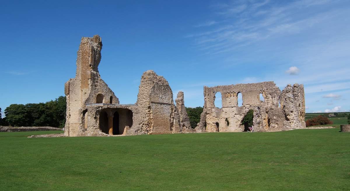 Sherborne old castle is the ruin of a 12th Century castle.