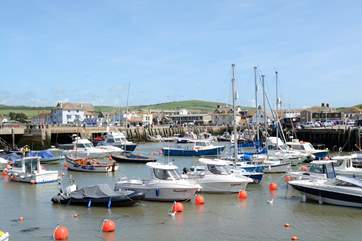 West Bay is s short drive away, a fishing port with some quirky shops.