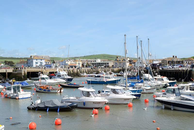 West Bay is s short drive away, a fishing port with some quirky shops.