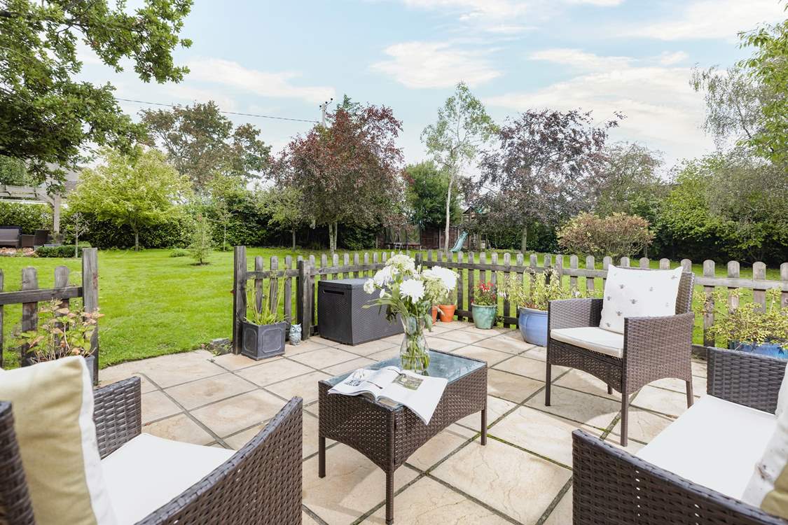 The newly extended patio.