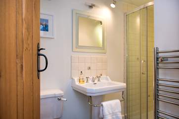 The shower-room on the ground floor.
