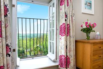 Bedroom 1 has wonderful views.