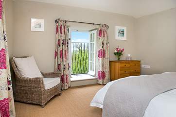 Bedroom 1 is lovely and spacious.