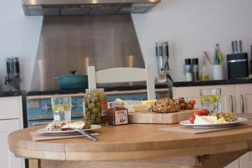 The kitchen is exceptionally well furnished and equipped.