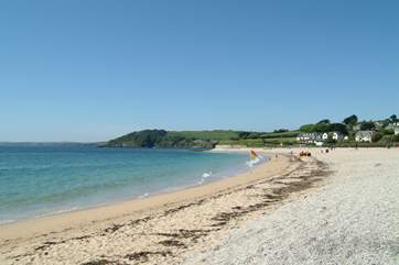 Gyllyngvase beach at Falmouth, five miles from Willow.