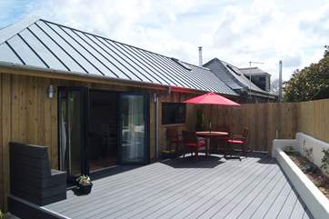 This is a lovely sheltered area to sit out and enjoy the view.