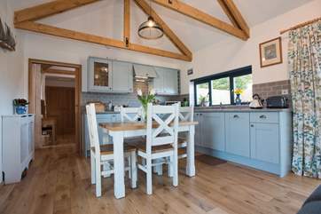 The kitchen/dining-area.