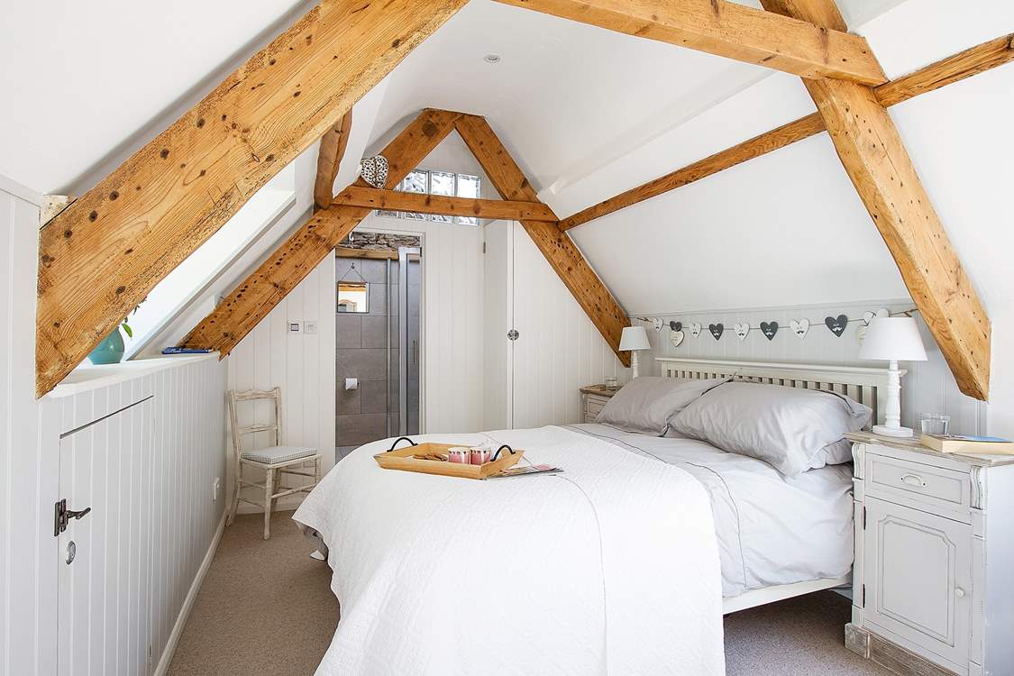 One of the three gorgeous bedrooms, this is Bedroom 3 on the top floor.