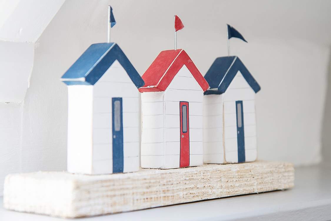 Beach huts in a row.