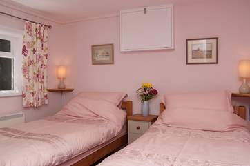 The twin bedroom.