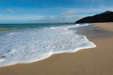 Carbis Bay beach approximately six miles away.